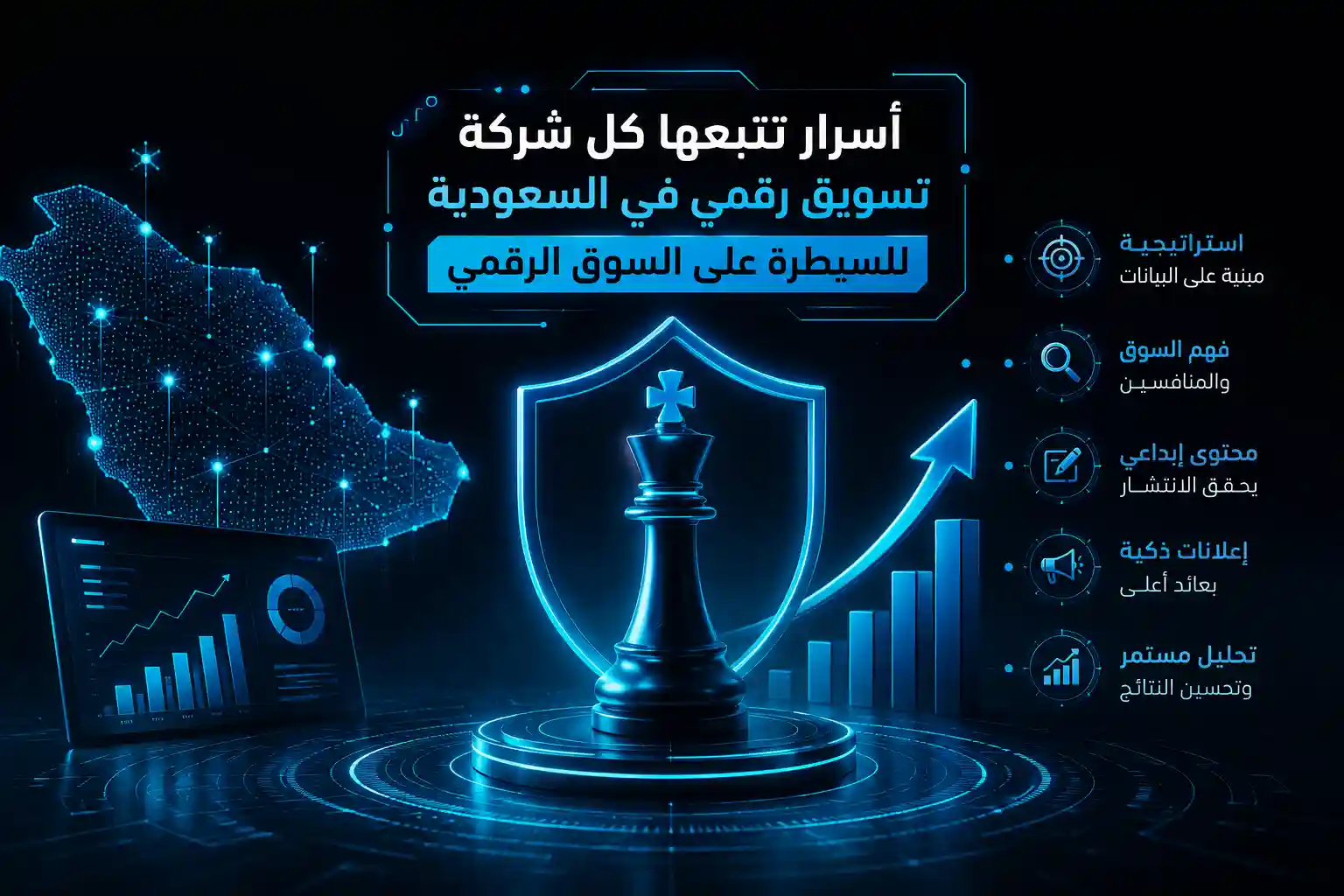أسرار تتبعها كل شركة تسويق رقمي في السعودية للسيطرة على السوق الرقمي 1 افضل شركة تسويق رقمي في السعودية 2026