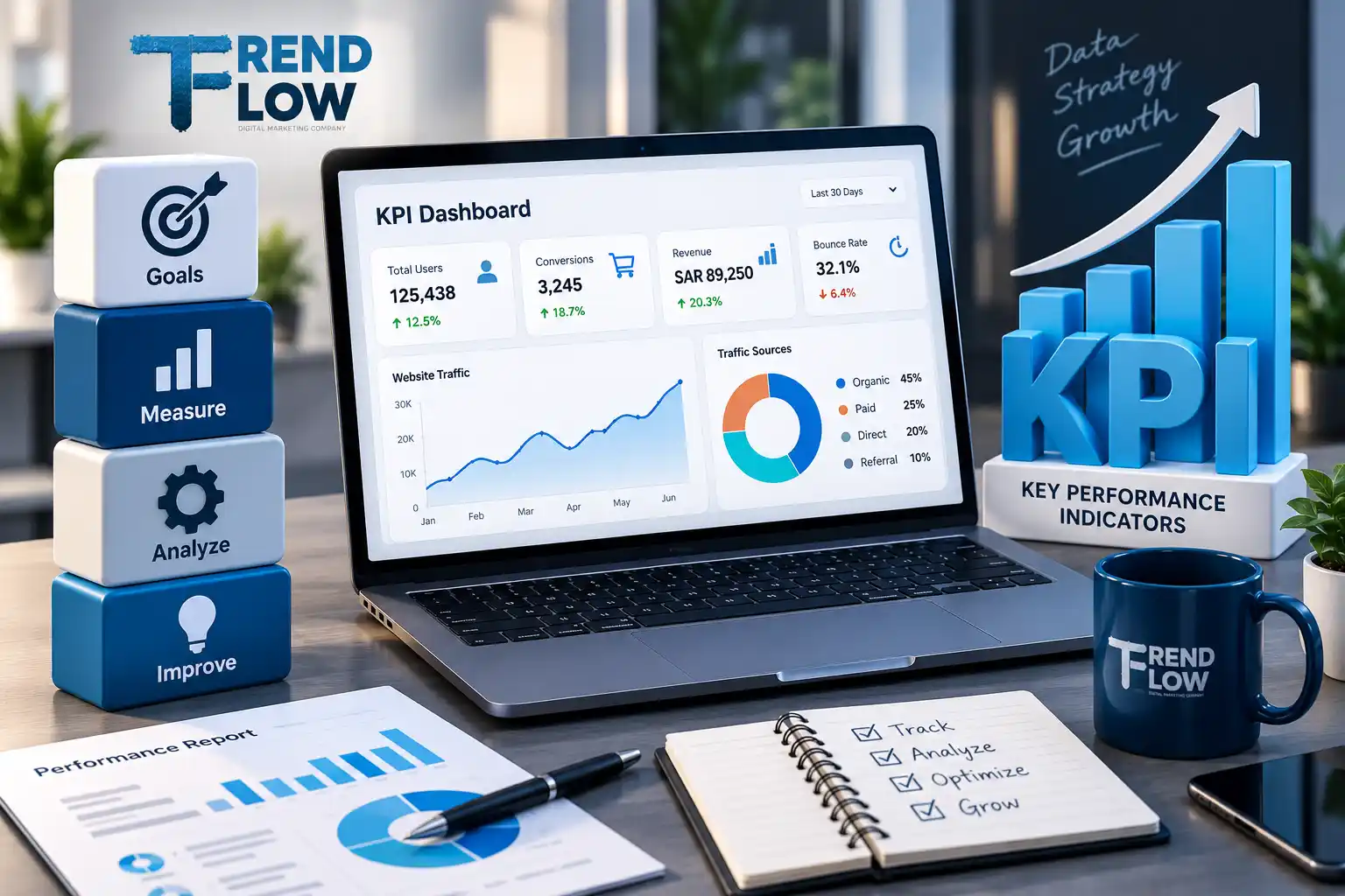 كيف تقيس نجاح تسويقك الرقمي ونجاح موقعك من خلال مؤشرات الأداء KPI؟ 1 KPI