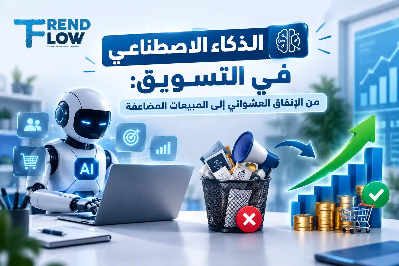 الذكاء الاصطناعي في التسويق: كيف تستخدمه لمضاعفة مبيعاتك 1 استخدام الذكاء الاصطناعي في التسويق
